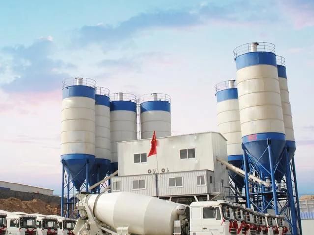 Stationary Concrete Batching Plant 60m3 Concrete Mixing Plant Hzs60 for Sale