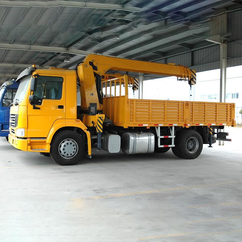 High Performance 4 Ton Gsqs100-4 Flatbed Truck Mounted Crane Cheap Price Sale