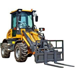 Price CE Approved Wheel Payloader with Quick Hitch Pallet Fork