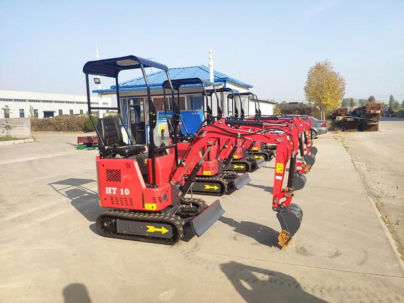 Mini Excavator 1 Ton with 0.025 Cbm Bucket China Manufacturers Mini Digger Crawler Excavators Machine for Sale