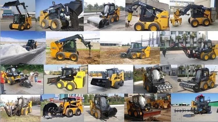 XCMG Official Multifunctional Micro Loader Xc740K China Brand New Cheap Micro Mini Skid Steer Loader Price