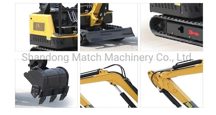 Construction Equipment 1500kg Mini Excavator Small Digger Crawler Excavator