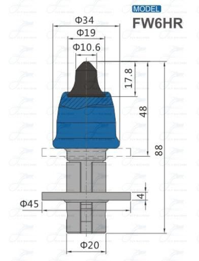New W6hr Road Milling Bit