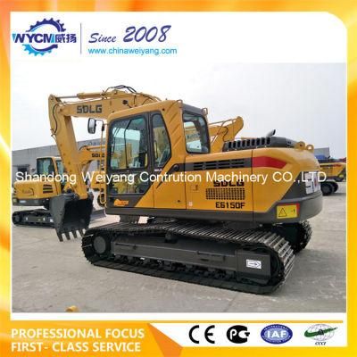 Hot Sale E6150f Excavator, 15t Sdlg Crawler Excavator, 0.52cbm Bucket