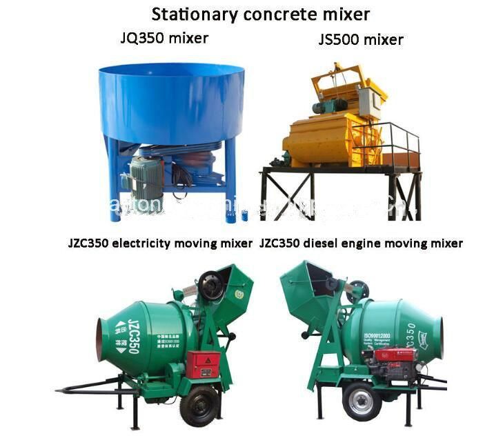 Hot Sale Concrete Mixer Jzc Series, Jzc250, Jzc350, Jzc500, Jzc750, Jzc1000