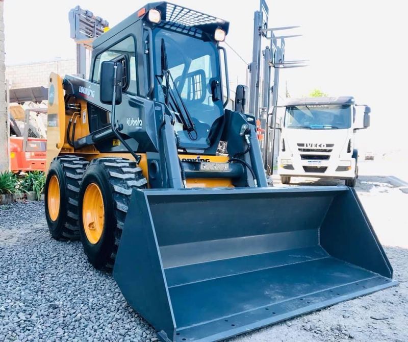 Hydraulic Earthmoving Loader Cdm312 55kw Skid Steer Loader with Solid Tyres