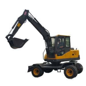 2021 Hot Sale Cheap Price Wheel Excavator with Dozer Blade