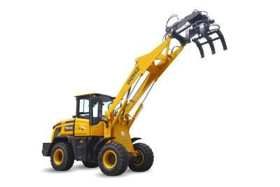 Qdhz Brand Zl926 Full Hydraulic Mini Wheel Loader with Rotating Wooden Fork