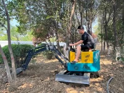 Construction Equipment 1ton Mini Track Digging Machine Mini Excavator