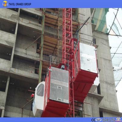 Sc200/200 Double Cages Passengers Construction Building Hoist