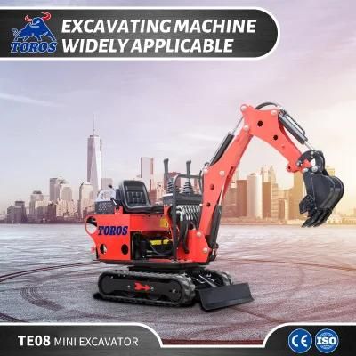 1tonne Mini Caterpillar Backhoe Excavator 800kg Tracked Excavator with CE Certificate