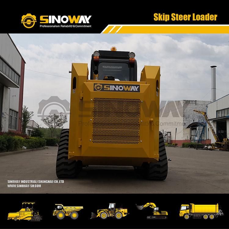 Sinoway Track Loader 0.5 M3 Bucket Skid Steer Loader