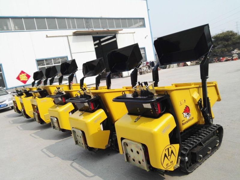 Customizable Machine New Gas/Diesel Engine Rubber Track Crawler Powerful Mini Dumper