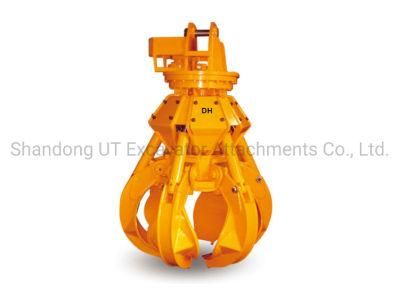 Crane Iron Scrap Gripper Electric Grab Bucket Orange Peel Grapple