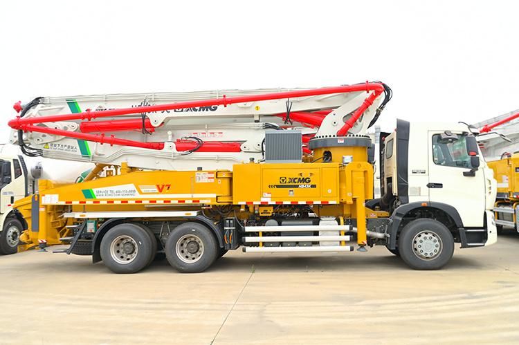 XCMG Factory Truck Mounted Boom Pump Hb43V China 43m Diesel Truck-Mounted Concrete Pump