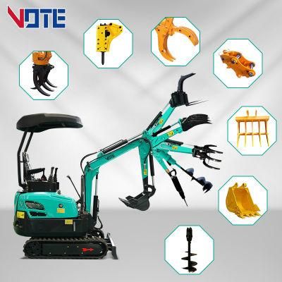 China Cheap Crawler Excavadeiras Mining Digger Auger Digging Machine 2ton Mini Excavator in Auto Digging Machine