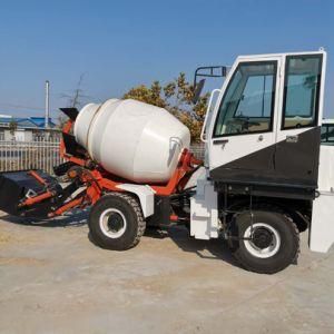 1.2cbm New Design Self-Loading Concrete Mixer Truck with Spare Parts