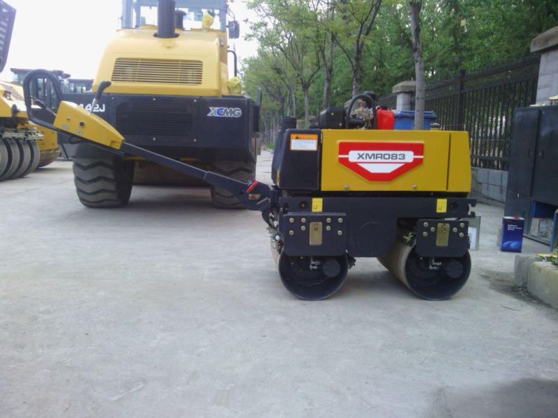 XCMG Official Mini Light Road Roller Xmr083 China 1 Ton Small Manual Double Drum Road Roller Compactor Machine Price