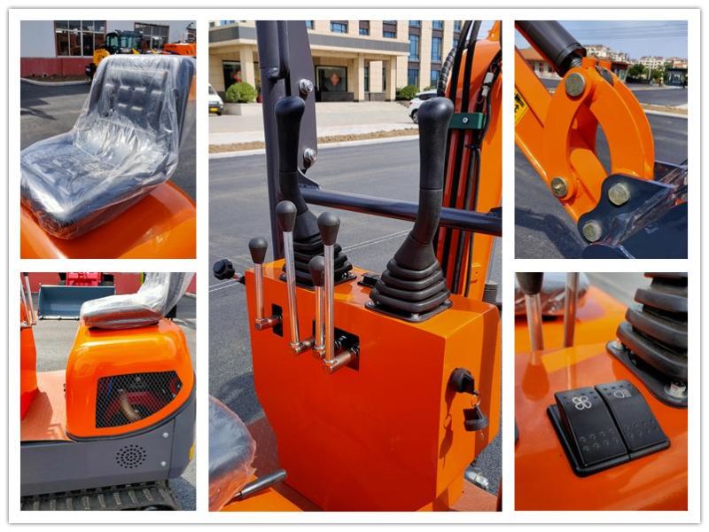 Top Brand Customized Compact Single Bucket Backhoe 1t Micro Crawler Excavator for Small Engineering Ditch Excavation