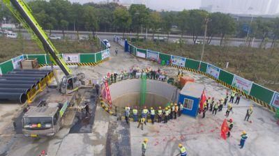 Tunnel Work Microtunnel Boring Trenchless Slurry Balance Rock Pipe Jacking Machine