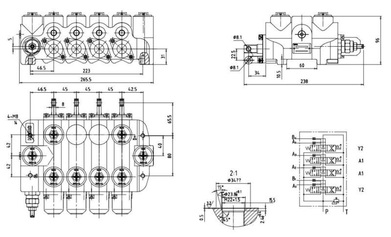 Hydraulic Multi Way Valve for Harvest Machinery