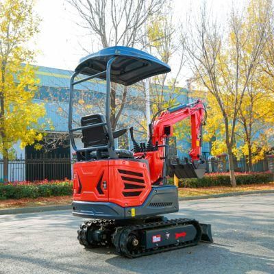 Mini Excavator 1000 Kg Small Crawler Digger 1t Small Crawler Digger Micro Size 1 Ton Mini Excavator for Sale