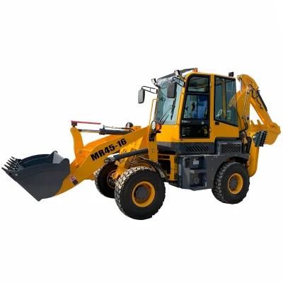 Excavator Loader Construction Machinery China 4WD Wz45-16 Mini Backhoe Loader