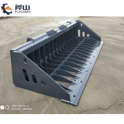 Skid Steer Rock Bucket Rake Buckets Attachment for Sale