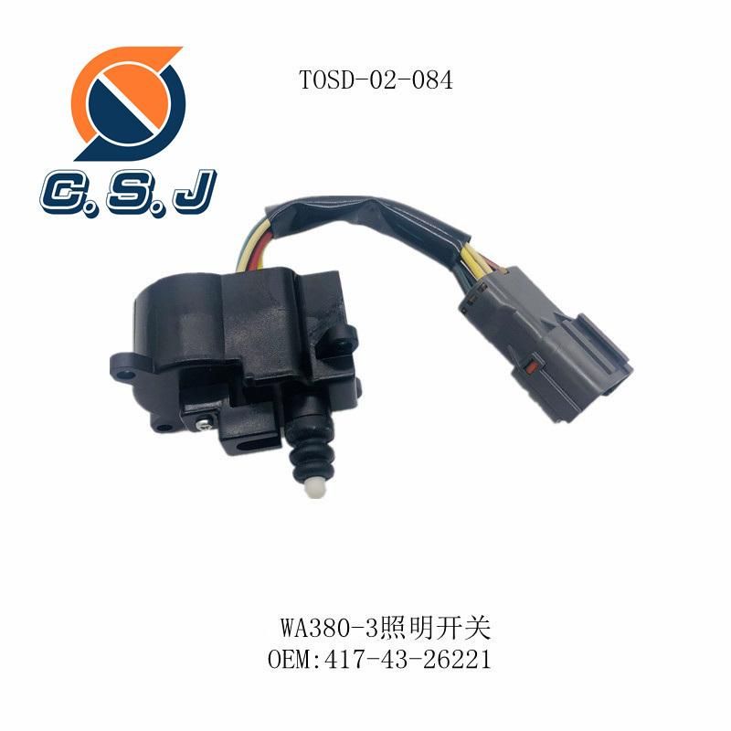 Wheel Loader Parts 417-43-26221 Lamp Switch for Wa380-3 Wa320