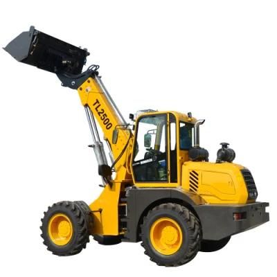 China Heavy Equipment Tl2500 Telehandler Telescopic Mini Loader for Sale