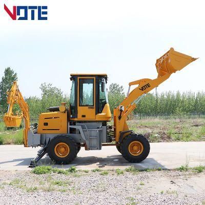 4X4wd Hydraulic Excavator Loader Integrated Machine Wheel Mini Backhoe Loader Excavator Loader Backhoe 3 Ton for Sale