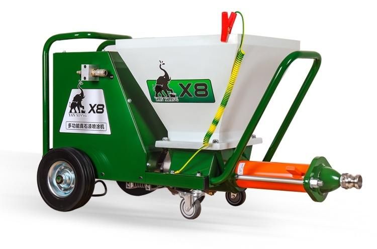 X8 Portable Airless True Stone Coating Wall Putty Sprayer Painting Machine