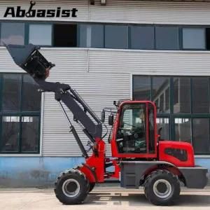 OEM high quality cheap price AL1600T four wheeled drive compact articulating hydraulic farm using mini tractor telescopic wheel loader