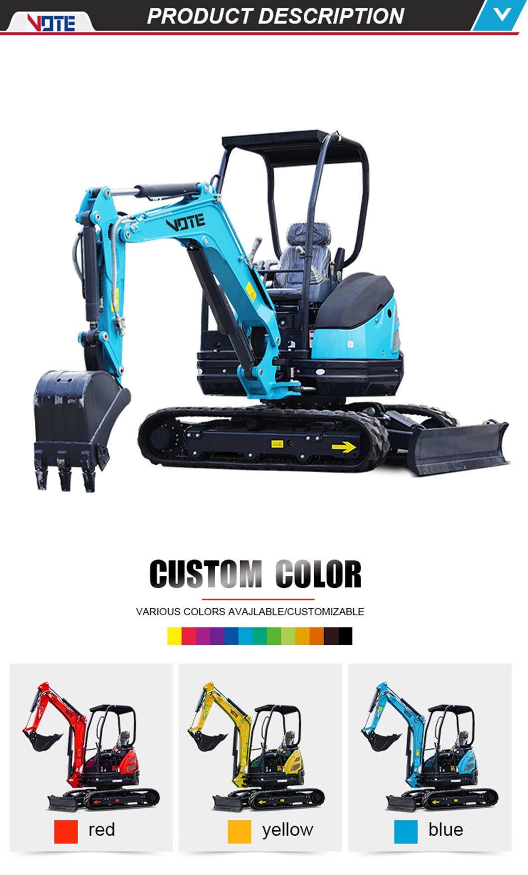 Hot Product Mini Excavator 1 Ton 2 Ton 3 Ton Hydraulic Digger Excavators 5 Ton 6 Ton Bucket Mini Excavator