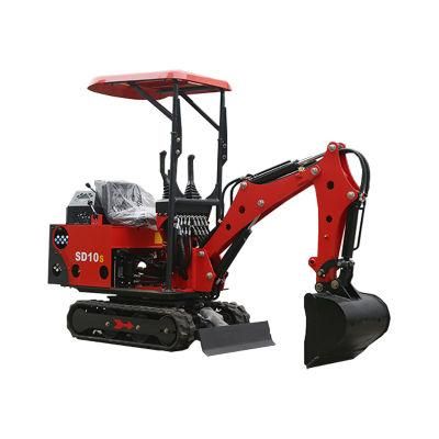 Shanding 0.7 Ton Hydraulic Small Digger Mini Excavator for Home Use Model SD10s