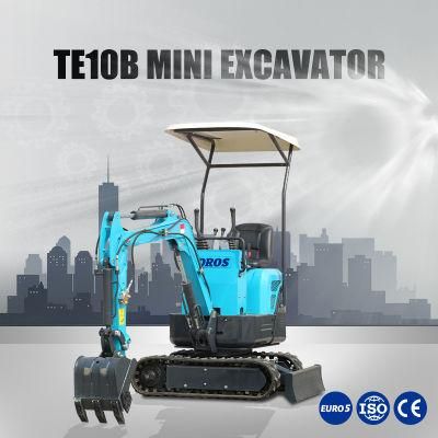 China Popular Brand 0.8ton 1ton Hydraulic Small Digger Household Digging Machine Mining Excavator