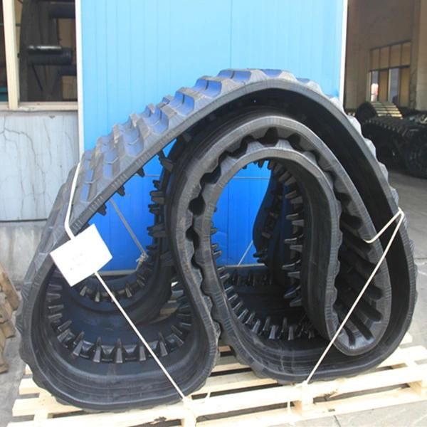 Mitsubishi Ld700 Excavator Rubber Track, Excavator Crawler 700*125*78