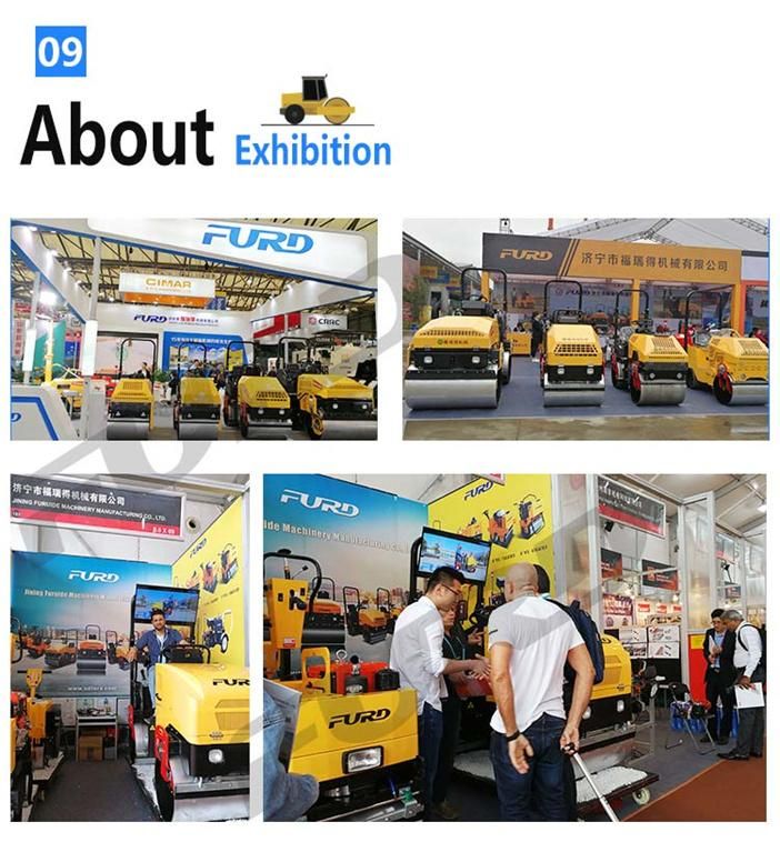Double Drum Mini 1 Ton Road Roller Compactor Machine (FYL-880)