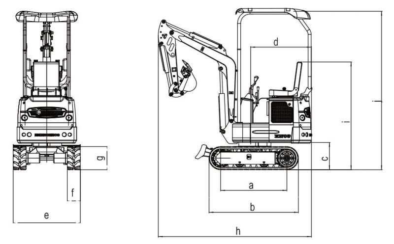 Xn12 1.2ton Crawler Mini Excavator with Ce Certification for Sale