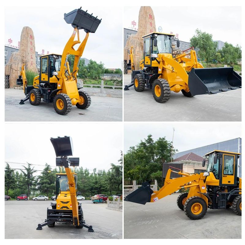 36kn Loader Breakout Force Backhoe Loader with 0.5m3 Loader Capacity