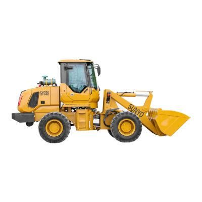 Sunyo Sy928 Model Small Wheel Loader Is Similar with Crawler Excavator, Backhoe Loader