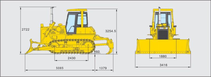 Factory Price Earth Moving Bulldozer Crawler Dozer for Sale