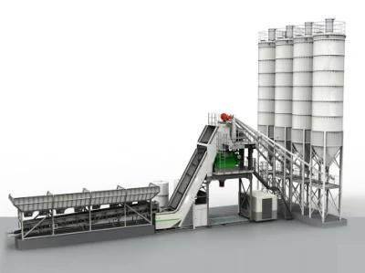 China Brand 75m3/H Ready Mixed Concrete Batching Plant Hzs75vy