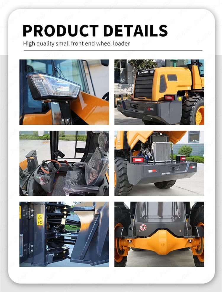 Hot Selling 6 Ton Hydraulic Small Heavy Duty Wheel Loader