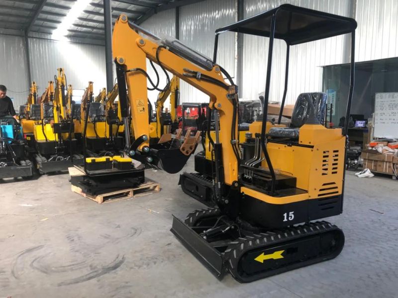 Newly Updated 1ton 1.5ton 2ton Backhoe Mini Excavator Wholesale Prices with Bucket for Sale