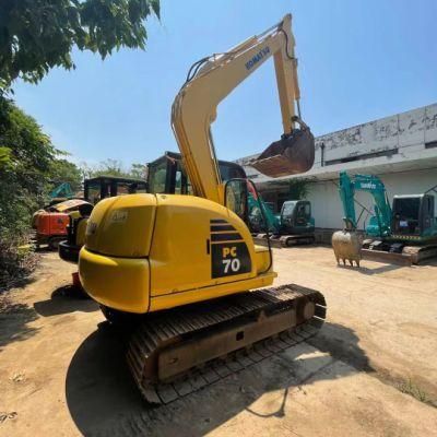 Used Komatsu PC70 Excavator PC 55 Used Mini Crawler Excavator Machinery Construction Equipment for Sale