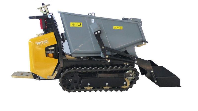 Gasoline Powered 800kg Small Transporter, Tracked Mini Crawler Dumper