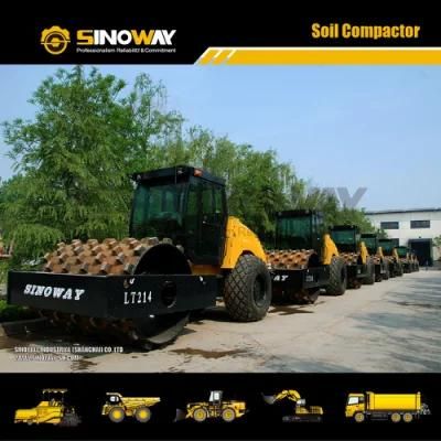 Sinoway Lt214 Smooth Drum Vibratory Road Roller with Good Price
