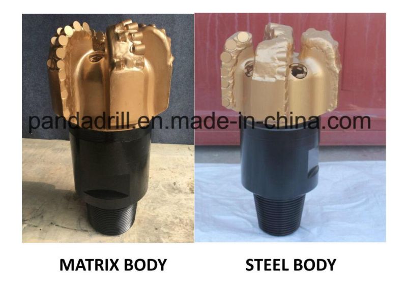 Non Core PDC Diamond Rock Drill Bit PDC Bit for Water Wells Threaded Nozzle for PDC Drill Bit