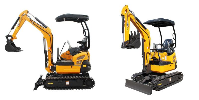 Home Garden Use Xn18 1800kgs Mini Excavators with Steel Track